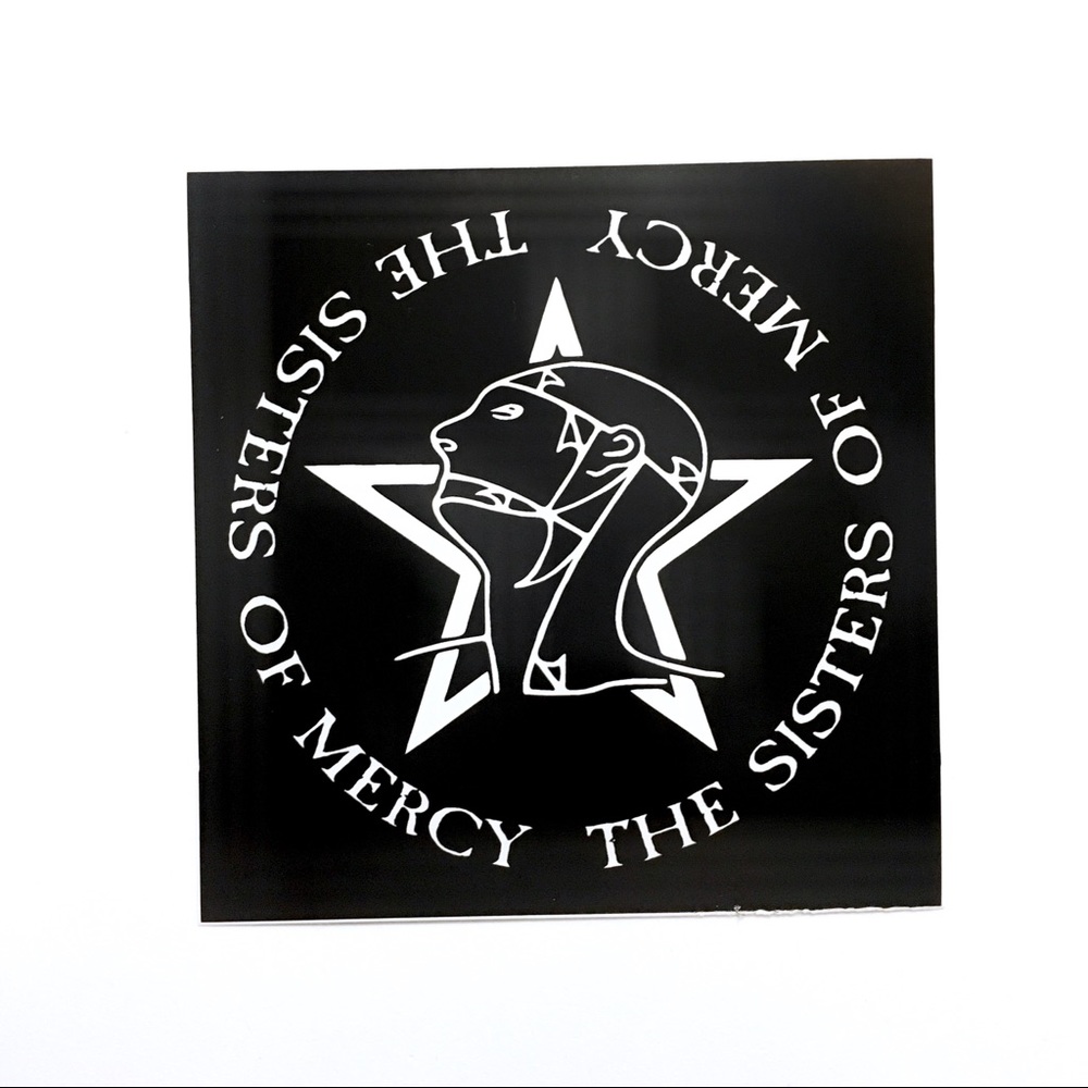 Sisters Of Mercy Screen Printed Black Canvas Patch